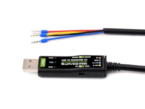 Waveshare USB to RS232/485 Serial Cable, Original FT232RNL Chip, Onboard Power and Signal Indicators, Multi-OS Compatible & Multi-Device Applicable, Supports 3.3V / 5V Level Communication Switching Waveshare USB to RS232/485 Serial Cable, Original FT232RNL Chip, Onboard Power and Signal Indicators, Multi-OS Compatible & Multi-Device Applicable, Supports 3.3V / 5V Level Communication Switching von Waveshare