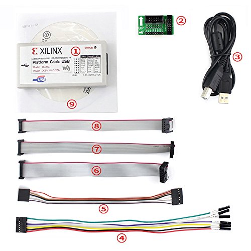 Waveshare XILINX JTAG Download Debugger Compatible Original XILINX Platform Cable USB FPGA CPLD in-Circuit Debugger Programmer for All Xilinx Devices von Waveshare
