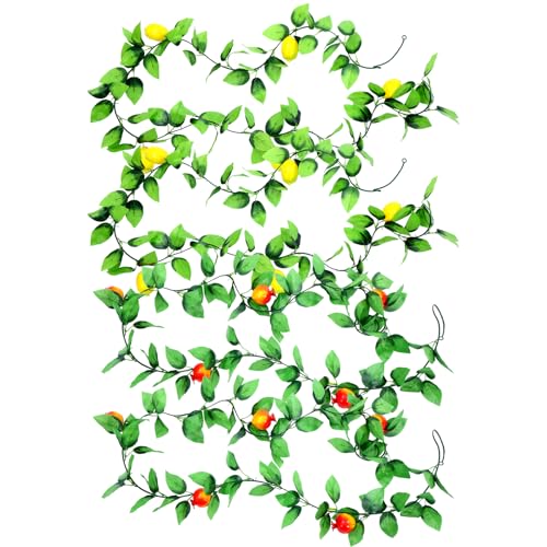 Wavwavw Sukkot Sukkah Dekorationen Granatapfel Etrog Girlande Früchte hängende Banner jüdische Feiertage Party Supplies 4 Stück von Wavwavw