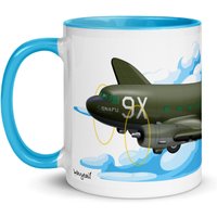 Douglas C-47/Dc-3 Flugzeug Tasse Mit Farbiger Innenseite Douglas C-47/Dc-3 Flugzeug Tasse Mit Farbiger Innenseite von Wavytail