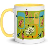 Mid Century Modern Pattern Tasse - Grün Mid Century Modern Pattern Tasse - Grün von Wavytail