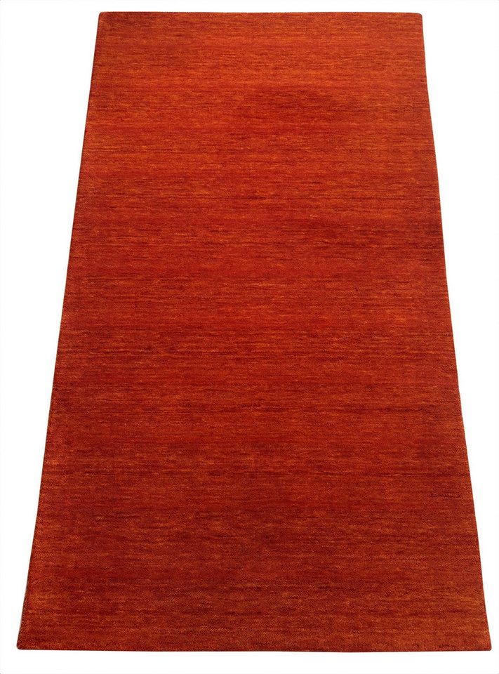 Wawa Teppich Wollteppich Terracotta Orientteppich – Handgewebt, 100 % Wolle, Orangeton U1, Höhe: 16 mm von Wawa Teppich