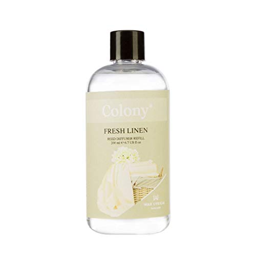 WAX LYRICAL 200 ml Reed Diffuser Nachfüllpack, Fresh Linen, Refill von Wax Lyrical