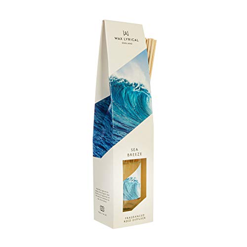 Wax Lyrical, Sea Breeze, Rattan, Blau, 100 ml Schilfrohr-Diffusor von Wax Lyrical