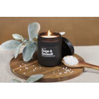 Kerzen Für Männer | Salbei Meersalz Mann Kaffee Kerze Badezimmer - 9Oz von WaxandWitCandles