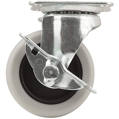 All-in-One Caster Pack – 5,1 cm TPR Rollen, 4er-Pack Schwenkplatte mit Bremse 3 Inch grau All-in-One Caster Pack – 5,1 cm TPR Rollen, 4er-Pack Schwenkplatte mit Bremse 3 Inch grau von Waxman