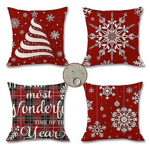 Kissenbezüge 50x50 cm 4er Set Weihnachten Outdoor Kissen Creme Sofakissen Deko Kopfkissen Wasserfest Linen Zierkissen Quadratische Kissenhülle für Gartenmöbel Sofa Bett Auto Terrasse Schlafzimmer Kissenbezüge 50x50 cm 4er Set Weihnachten Outdoor Kissen Creme Sofakissen Deko Kopfkissen Wasserfest Linen Zierkissen Quadratische Kissenhülle für Gartenmöbel Sofa Bett Auto Terrasse Schlafzimmer von Waxonle