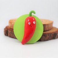 Chili Pfeffer Magnet, Handgemachtes Polymer Clay Gemüse von WayOutsideStudios