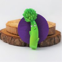 Spargel Magnet, Gemüse Handgemachter Polymer Clay Liebhaber Geschenk Dekor, Einzigartiges Lehrer Geschenk, Niedliche Kühlschrank Magnete von WayOutsideStudios