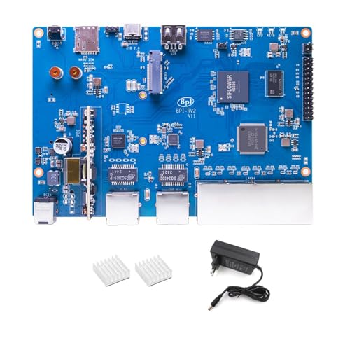 Banana Pi BPI-RV2 RISC-V Gateway Router Board with SF21H8898, 1x 2.5G WAN 5X Gigabit LAN 512MB DDR3 RAM M.2 MINI PCIE USB 2.0, für Enterprise Grid Gateway Workstation Hosts Smart Home (Without POE) von WayPonDEV