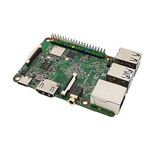 Rock Pi 4 Plus Rockchip RK3399 (OP1) Einplatinencomputer LPDDR4 2 GB RAM + 16 GB eMMC-Speicher mit Wi-Fi 5 und Bluetooth 5.0-Unterstützung Twister OS von WayPonDEV