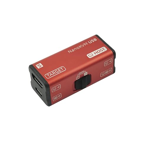 Sipeed NanoKVM IP-KVM Mini Remote Control Operations Maintenance Server, 1TOPS NPU 1GHz C906 RISC-V Linux Single Board Computer, mit HDMI 100M Netzwerkanschluss (RED USB KVM) von WayPonDEV