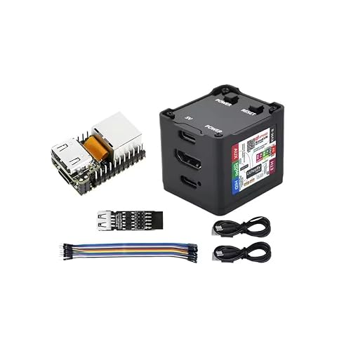 Sipeed NanoKVM IP-KVM Mini Remote Control Operations Maintenance Server, 1TOPS NPU 1GHz C906 RISC-V Linux Single Board Computer, mit HDMI 100M Netzwerkanschluss (Black Full Kit) von WayPonDEV