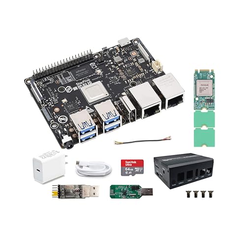 Visionfive2 Hailo RISC-V Linux AI Development Board Kit, Hailo-8L M.2 AI Beschleunigungs Module Kit, StarFive JH7110 CPU LPDDR4 8GB RAM, Dual Gigabit Netzwerk, 4K HDMI Display (Bundle4) von WayPonDEV