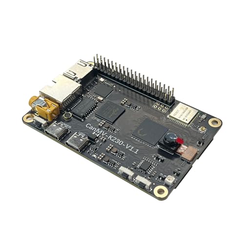 WayPonDEV CanMV-K230 64-Bit-RISC-V-Einplatinencomputer 512 MB LPDDR3 unterstützt RISC-V Vector Extension 1.0, mehrere 4K-HD-Kameraeingänge für Bilderkennung/AIOT/Smart Home-Sicherheit (Basispaket) von WayPonDEV