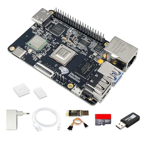 WayPonDEV D-Robotics RDK X3 AI Robot Development Board Kit, Quad-Core Cortex-A53 5TOPS BPU 2GB/4GB LPDDR4, Kompatibel mit Raspberry Pi, für Robotik AI Entwicklung ROS Deep Learning (2GB,Standard Kit) WayPonDEV D-Robotics RDK X3 AI Robot Development Board Kit, Quad-Core Cortex-A53 5TOPS BPU 2GB/4GB LPDDR4, Kompatibel mit Raspberry Pi, für Robotik AI Entwicklung ROS Deep Learning (2GB,Standard Kit) von WayPonDEV