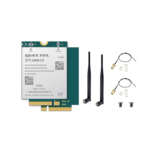 WayPonDEV EM05GFA-128-SGNS Global Edition LTE Cat 4G Modul für breitbandige IoT/M2M-Anwendungen, M.2 Slot 4G LTE Netzwerkkarte für Single Board Computer Laptop PCs (EM05GFA 4G Module) von WayPonDEV