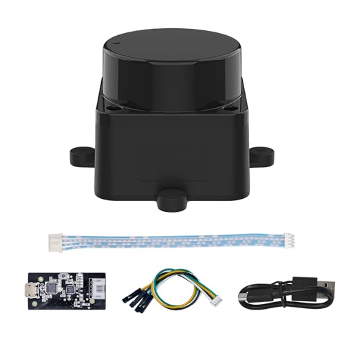 WayPonDEV FHL-LD19 Plus 2D Lidar Sensor, 25m (80ft) 360° Ranging Module Kit, SLAM ROS LiDAR Sensor Scanner for Robots Drone Navigation Obstacle Avoidance, with Raspberry ROS/ROS2/C++ SDK Tutorial von WayPonDEV