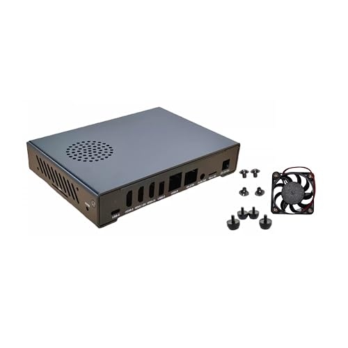 WayPonDEV Schwarzes Metallgehäuse für CM3588 NAS Kit Open Source Einplatinencomputer, Metallkühlkörper für CM3588 Netzwerkspeichermodul Starter Kit mit Lüfter WayPonDEV Schwarzes Metallgehäuse für CM3588 NAS Kit Open Source Einplatinencomputer, Metallkühlkörper für CM3588 Netzwerkspeichermodul Starter Kit mit Lüfter von WayPonDEV