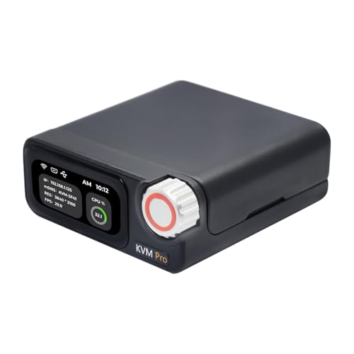 WayPonDEV Sipeed NanoKVM Pro Nano 4K KVM Over IP, 2X A53 CPU 1GB LPDDR4X 32GB eMMC, 1000M Ethernet POE WiFi 6, for Remote Server Maintenance ATX Power Control Batch Management (Desk,ETH,LED Strip) von WayPonDEV