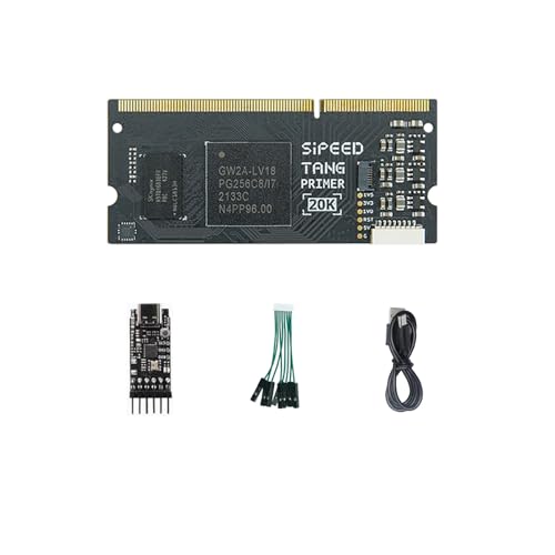 Sipeed Tang Primer 20K Gowin GW2A FPGA Core Board Development Board Kit, 128M DDR3 32MB Flash 20K LUT4 Logic Unit, Support HDMI USB ETH RGB DSP LVDS, für AI Projekte Bildung Lernen (SET1) von WayPonDEV
