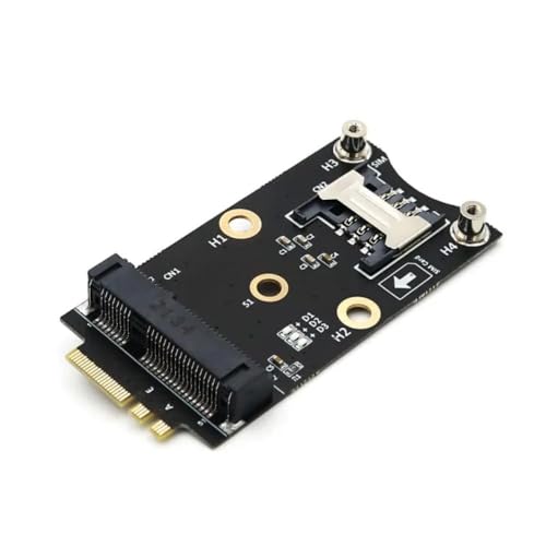 [WayPonDEV X1 4G-Adapter] Mini-PCI-E auf M.2 (NGFF) Key A/E-Adapter mit SIM-Kartensteckplatz von WayPonDEV