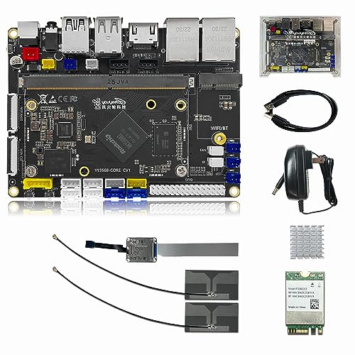 WayPonDEV YY3568 Open Source Einplatinenrechner Rockchip RK3568 SoC Unterstützung mit Android 11.0, Debian 10.0 für Image Recongnition (Advanced Kit with MIPI Camera 4GB RAM) von WayPonDEV