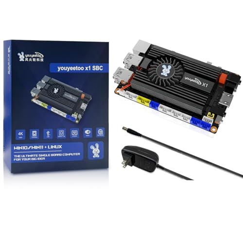 WayPonDEV youyeetoo X1 X86 Einplatinencomputer – EIN 64-Bit-Windows 10/11/Linux-Mini-PC mit Intel Celeron N5105, unterstützt WiFi BT, NVMe oder SATA SSD (4GB RAM+0GB Storage) von WayPonDEV