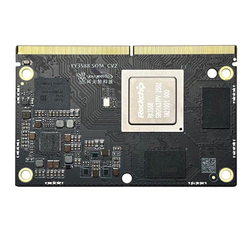 YY3588 AI Development Board, RK3588 Chip 8-Core ARM 6TOPs NPU, 32GB LPDDR4 RAM 256GB eMMC5.1, für industrielle Steuerung Edge AI Smart Terminal AI Tasks (SOM Board,8+64GB) von WayPonDEV