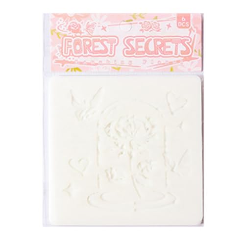 6 PCs Schmetterling Kunstvorlagen Zeichnen Schablonen Vorlagen Malerei Schablonen Blumen Für Schulen Home Crafting Butterfly Zeichnen Schablone Journal Blumen Gemälde von Wayfadacc