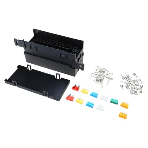 Wasserdichte 11 Wege Sicherungen Blockhalter Mit Vorkabelten Relais Vereinfachen Setup Für Professionelle Techniker Fahrzeugbesitzer Compact Design Fuses Holder von Wayfadacc