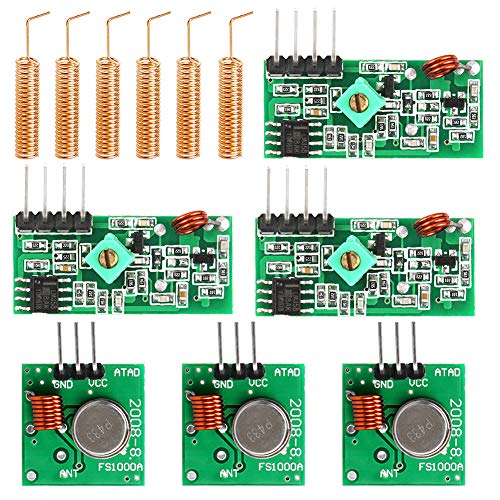 WayinTop 3 Set 433 MHz Funk - Sende und Empfänger Modul + 433MHz Antenne Helical Spiral Spring Fernbedienung, Superregeneration Wireless Transmitter Modul Einbrecher für Burglar Alarm WayinTop 3 Set 433 MHz Funk - Sende und Empfänger Modul + 433MHz Antenne Helical Spiral Spring Fernbedienung, Superregeneration Wireless Transmitter Modul Einbrecher für Burglar Alarm von WayinTop