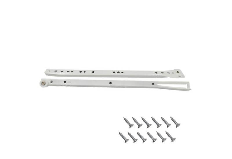 Wayne Hardware Auszug Schubladenschien Kunststoffräder Rollenführung Schubladenauszug 1Paar (Tragfähigkeit: 20 kg, Legierter Stahl, 450mm Weiß, Leicht zusammenzubauen) von Wayne Hardware