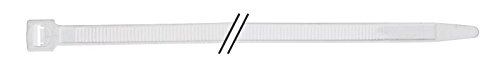 Waytex 100 Stück-Kabelbinder 100 x 3 mm, weiß, Weiß, 73923 von Waytex