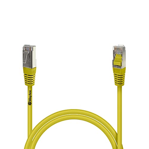 Waytex 3205 Netzwerk Patch, RJ45, abgeschirmt, FTP, Cat 5e 0,5 m gelb von Waytex