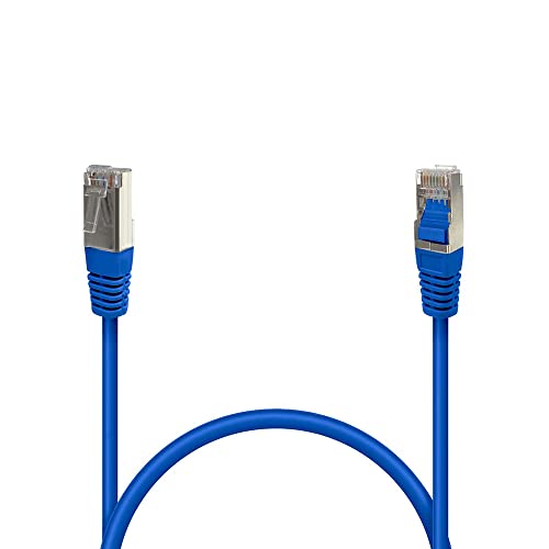 Waytex 33491 geschirmt Netzwerk RJ45 ADSL Kabel 0,3 m blau von Waytex