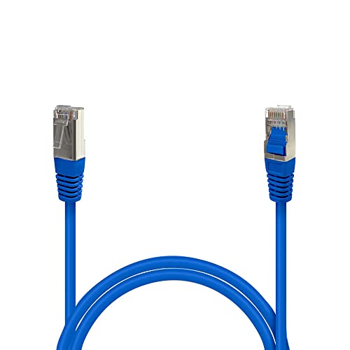 Waytex 33501 Netzwerkkabel RJ45 Cat6 geschirmt FTP 0,5°m, Blau von Waytex