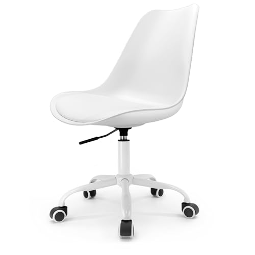 Waytex Lakar Bürostuhl, Legierter Stahl, weiß, Fauteuil von Waytex