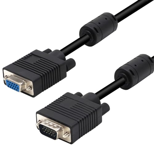 Waytex Verlängerungskabel Display VGA HD15 m/F Hohe Qualität mit Ferrite 15.00 m von Waytex