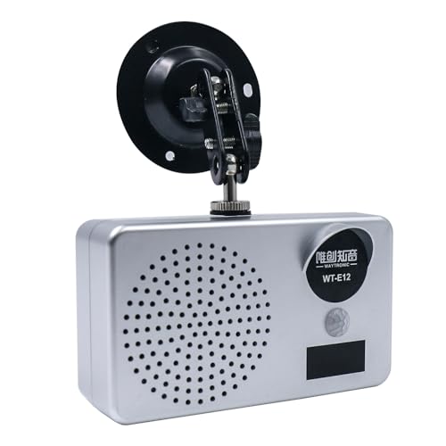 Bewegungsmelder mit Sound,Bewegungssensor Alarm,Alarm mit Musik,Lautsprecher mit Alarm，Baustelle/Garten/Alarm im Freien/E12 waytronic von Waytronic