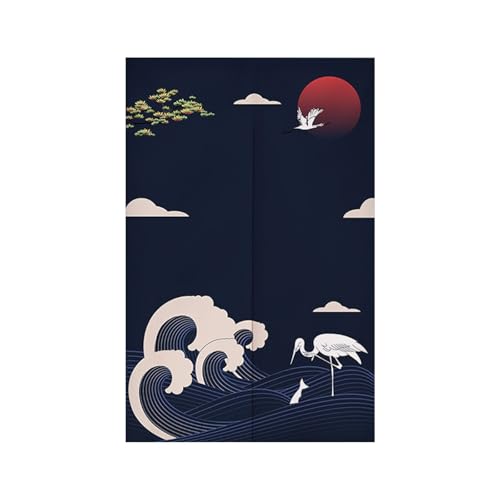 Küchenvorhänge Marineblaues Tier Türvorhang Polyester Vorhänge Kurz Waschbar Raumteiler Vorhang Kurze Gardinen Langlebig Door Curtain Verdickung Vorhang Tür Küchenvorhang Türvorhänge 90x150 von Wazylphin