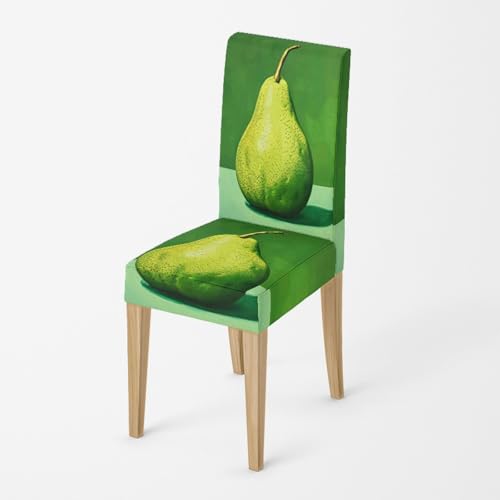 Stuhlhussen Smaragdgrün Drucken Stuhlüberzieher Spandex Stuhlhussen Schwingstühle Waschbar Hussen für Stühle Abnehmbare Stuhlbezug Stuhlbezüge Langlebig Suhl Hussen Universal Stuhlhusse 2er Set von Wazylphin