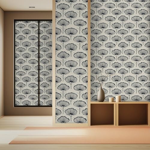 Wandschutzfolie Beige Schwarze Blume Klebefolie Möbel Möbelfolie Selbstklebende Folie Selbstklebende Tapete Tapeten Klebe Tpete Wall Paper Self Adhesive Wallpaper for Living Room 45x200cm/1 roll Wandschutzfolie Beige Schwarze Blume Klebefolie Möbel Möbelfolie Selbstklebende Folie Selbstklebende Tapete Tapeten Klebe Tpete Wall Paper Self Adhesive Wallpaper for Living Room 45x200cm/1 roll von Wazylphin