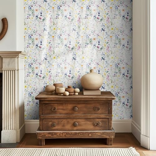 Wandschutzfolie Bunte Blumen Klebefolie Möbel Möbelfolie Selbstklebende Folie Selbstklebende Tapete Tapeten Klebe Tpete Wall Paper Self Adhesive Wallpaper for Living Room 45x100cm/1 roll Wandschutzfolie Bunte Blumen Klebefolie Möbel Möbelfolie Selbstklebende Folie Selbstklebende Tapete Tapeten Klebe Tpete Wall Paper Self Adhesive Wallpaper for Living Room 45x100cm/1 roll von Wazylphin