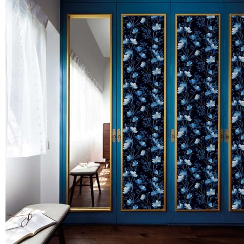 Wandschutzfolie Elegante Blaue Blume Klebefolie Möbel Möbelfolie Selbstklebende Folie Selbstklebende Tapete Tapeten Klebe Tpete Wall Paper Self Adhesive Wallpaper for Living Room 45x100cm/1 roll Wandschutzfolie Elegante Blaue Blume Klebefolie Möbel Möbelfolie Selbstklebende Folie Selbstklebende Tapete Tapeten Klebe Tpete Wall Paper Self Adhesive Wallpaper for Living Room 45x100cm/1 roll von Wazylphin