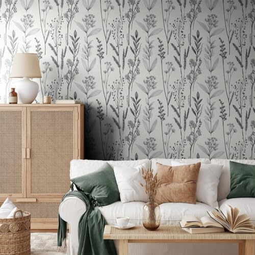 Wandschutzfolie Graue Pflanzen Blätter Klebefolie Möbel Möbelfolie Selbstklebende Folie Selbstklebende Tapete Tapeten Klebe Tpete Wall Paper Self Adhesive Wallpaper for Living Room 45x200cm/1 roll Wandschutzfolie Graue Pflanzen Blätter Klebefolie Möbel Möbelfolie Selbstklebende Folie Selbstklebende Tapete Tapeten Klebe Tpete Wall Paper Self Adhesive Wallpaper for Living Room 45x200cm/1 roll von Wazylphin