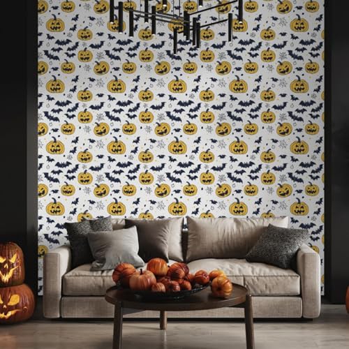 Wandschutzfolie Halloween Gelb Klebefolie Möbel Möbelfolie Selbstklebende Folie Selbstklebende Tapete Tapeten Klebe Tpete Wall Paper Self Adhesive Wallpaper for Living Room 45x200cm/1 roll Wandschutzfolie Halloween Gelb Klebefolie Möbel Möbelfolie Selbstklebende Folie Selbstklebende Tapete Tapeten Klebe Tpete Wall Paper Self Adhesive Wallpaper for Living Room 45x200cm/1 roll von Wazylphin