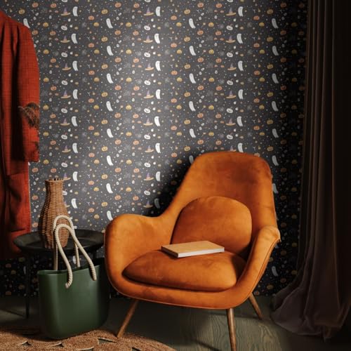 Wandschutzfolie Halloween Orange Schwarz Klebefolie Möbel Möbelfolie Selbstklebende Folie Selbstklebende Tapete Tapeten Klebe Tpete Wall Paper Self Adhesive Wallpaper for Living Room 45x100cm/1 roll Wandschutzfolie Halloween Orange Schwarz Klebefolie Möbel Möbelfolie Selbstklebende Folie Selbstklebende Tapete Tapeten Klebe Tpete Wall Paper Self Adhesive Wallpaper for Living Room 45x100cm/1 roll von Wazylphin