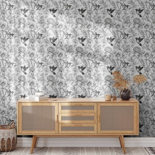 Wandschutzfolie Kolibri Graue Blume Klebefolie Möbel Möbelfolie Selbstklebende Folie Selbstklebende Tapete Tapeten Klebe Tpete Wall Paper Self Adhesive Wallpaper for Living Room 45x100cm/2 roll Wandschutzfolie Kolibri Graue Blume Klebefolie Möbel Möbelfolie Selbstklebende Folie Selbstklebende Tapete Tapeten Klebe Tpete Wall Paper Self Adhesive Wallpaper for Living Room 45x100cm/2 roll von Wazylphin