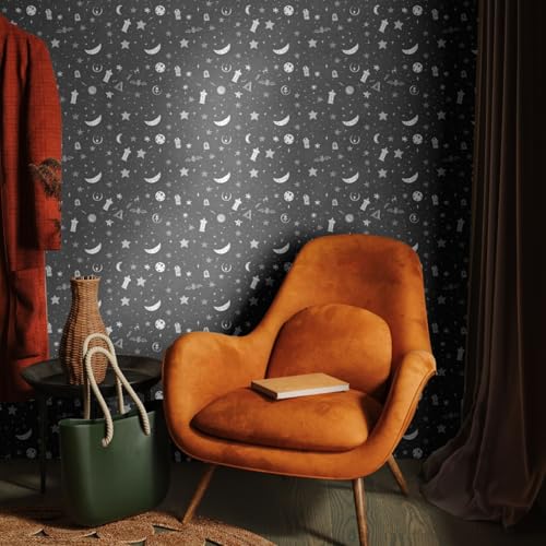 Wandschutzfolie Mond Schwarzer Stern Klebefolie Möbel Möbelfolie Selbstklebende Folie Selbstklebende Tapete Tapeten Klebe Tpete Wall Paper Self Adhesive Wallpaper for Living Room 45x100cm/2 roll Wandschutzfolie Mond Schwarzer Stern Klebefolie Möbel Möbelfolie Selbstklebende Folie Selbstklebende Tapete Tapeten Klebe Tpete Wall Paper Self Adhesive Wallpaper for Living Room 45x100cm/2 roll von Wazylphin